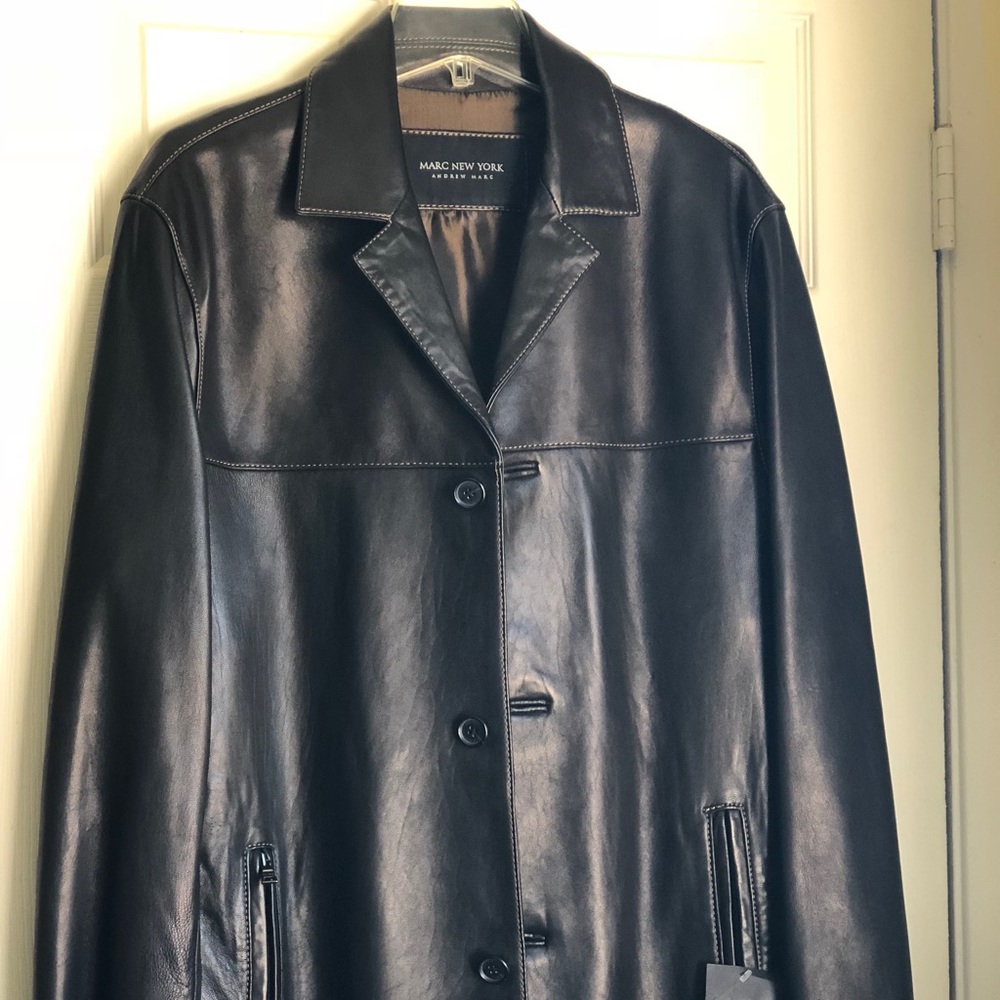 Andrew Marc leather coat